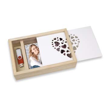 EAN 8020912057970 - ZEP LOVE BOX USB Caja de almacenaje Rectangular Madera Blanco, Madera imagen 2