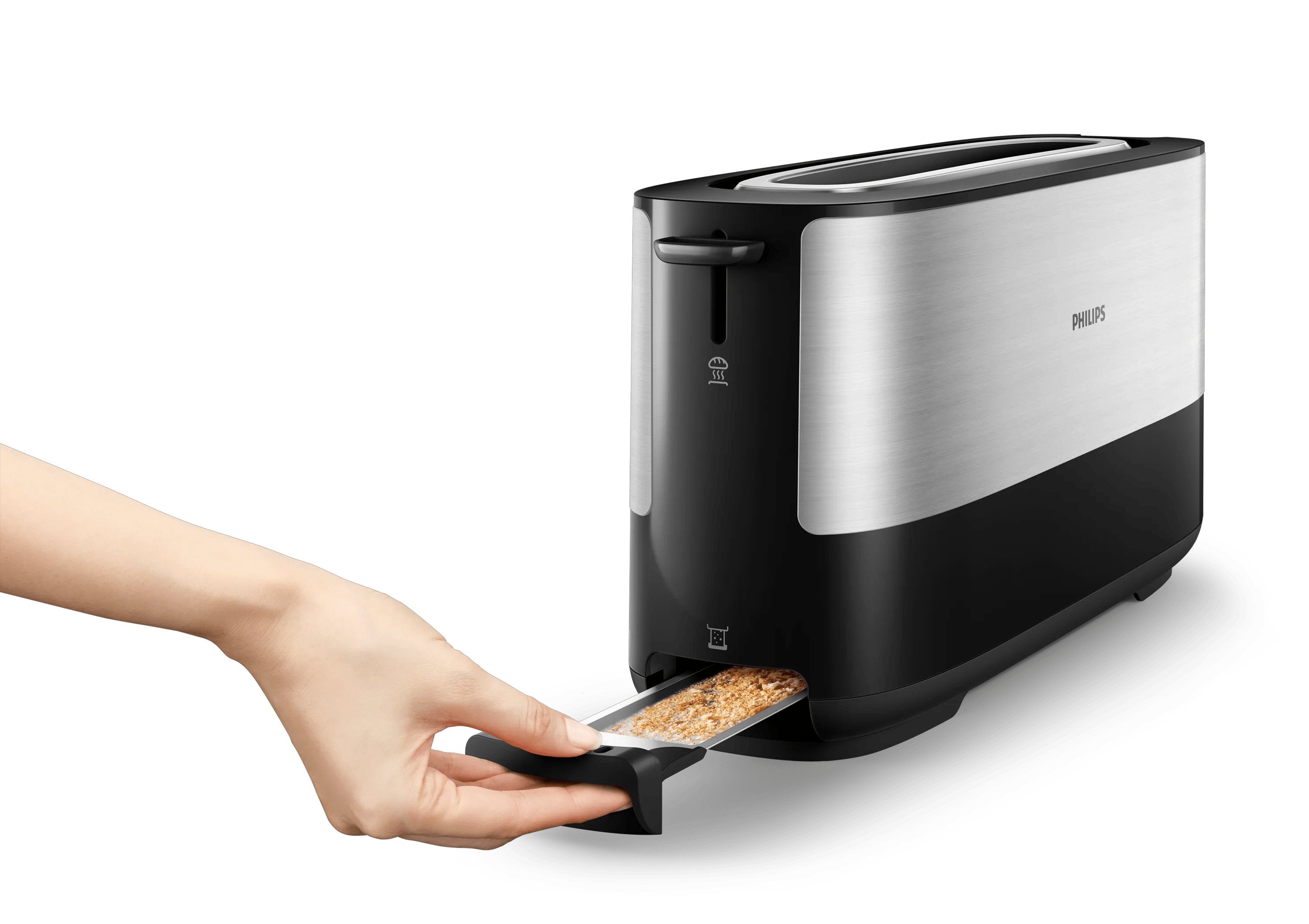 EAN 8710103821083 - Philips Viva Collection HD2692/90 tostadora 8 1 rebanada(s) 950 W Negro, Metálico imagen 6