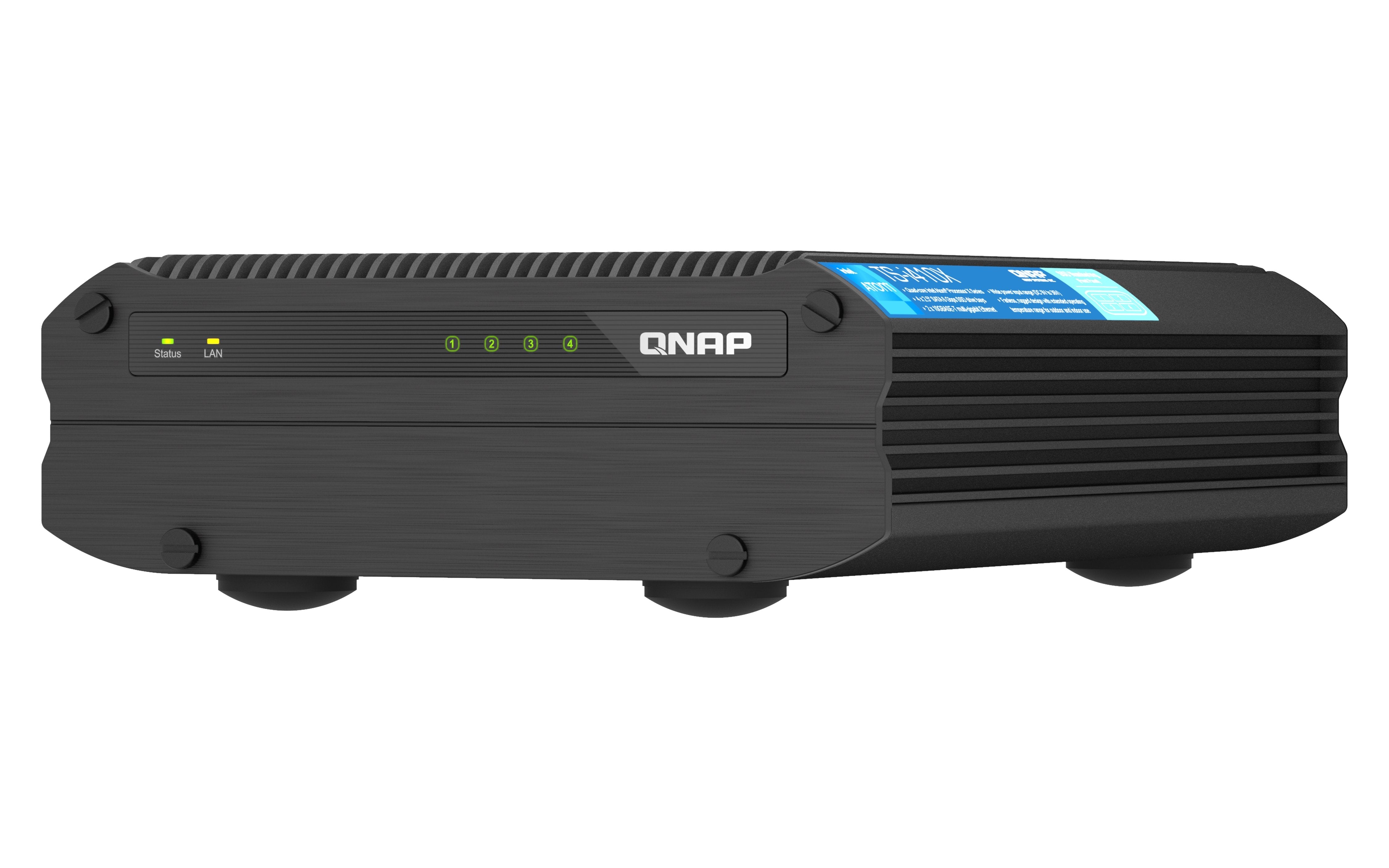 EAN 4711103081464 - QNAP TS-I410X NAS Torre Intel Atom® x6425E 8 GB 0 TB QNAP QTS Negro imagen 4