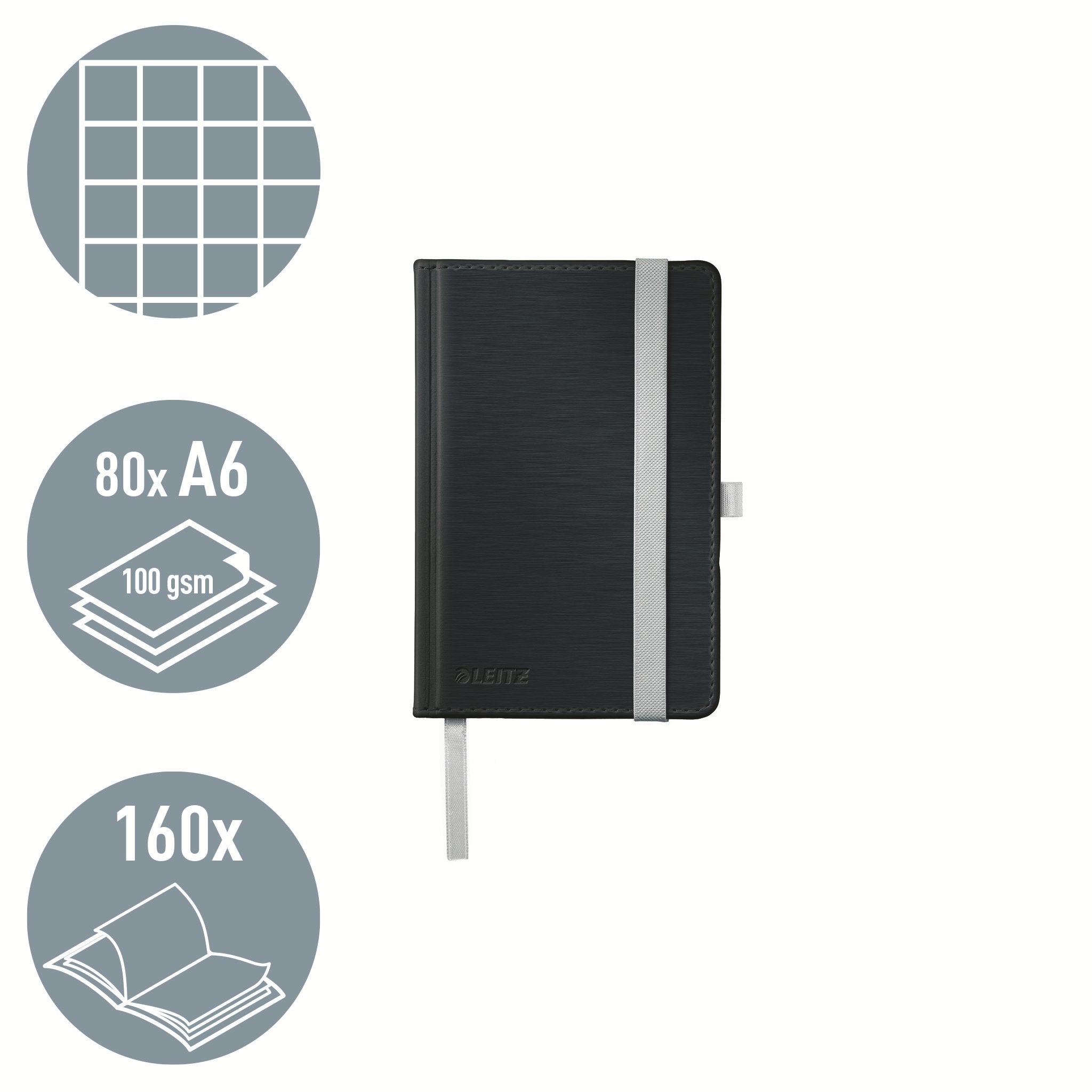 EAN 4002432140015 - Leitz 44911094 cuaderno y block A6 80 hojas Negro imagen 2