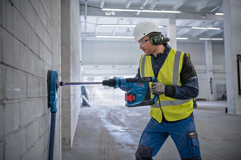 Taladro Percutor Inalámbrico Bosch Professional Biturbo Gbh 18v-40 C Professional, 18 Voltios Azul/Negro, 2 Baterías Procore18v 5,5 Ah, En Xl-Boxx