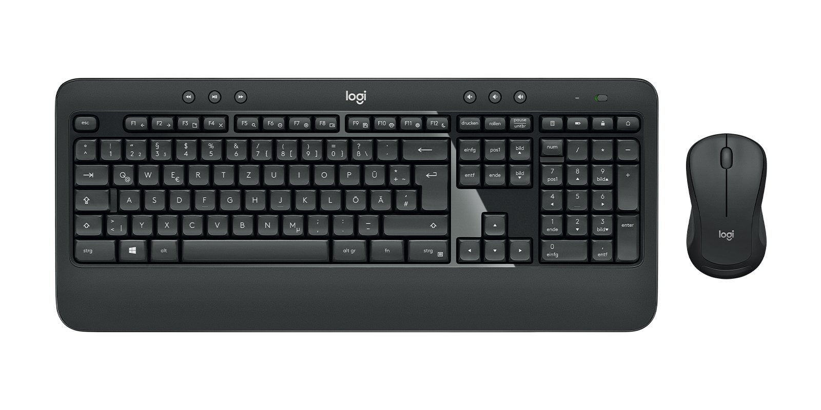 EAN 5099206077379 - Logitech 920-008675 teclado Ratón incluido Universal RF inalámbrico QWERTZ Alemán Negro imagen 2
