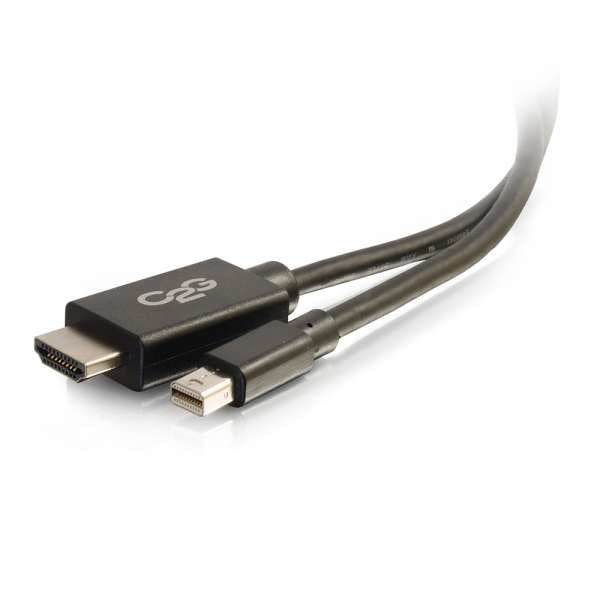 C2g 6ft Mini Displayport To Hdmi Cable Mini Dp To Hdmi Adapter Cable M/M Adaptador De Vídeo Conforme A La Taa Mini Displayport Macho A Hdmi Macho 1.83 M Negro