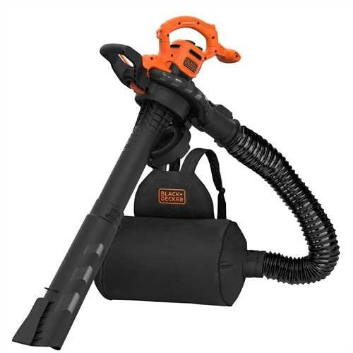 Black+Decker Beblv290 Soplador De Hoja 2900 W 390 Kmh, Aspirador/Soplador Negro/Naranja, Soplador Manual, 390 Kmh, 55 L, 16:1, Negro, Naranja, 102,5 Db