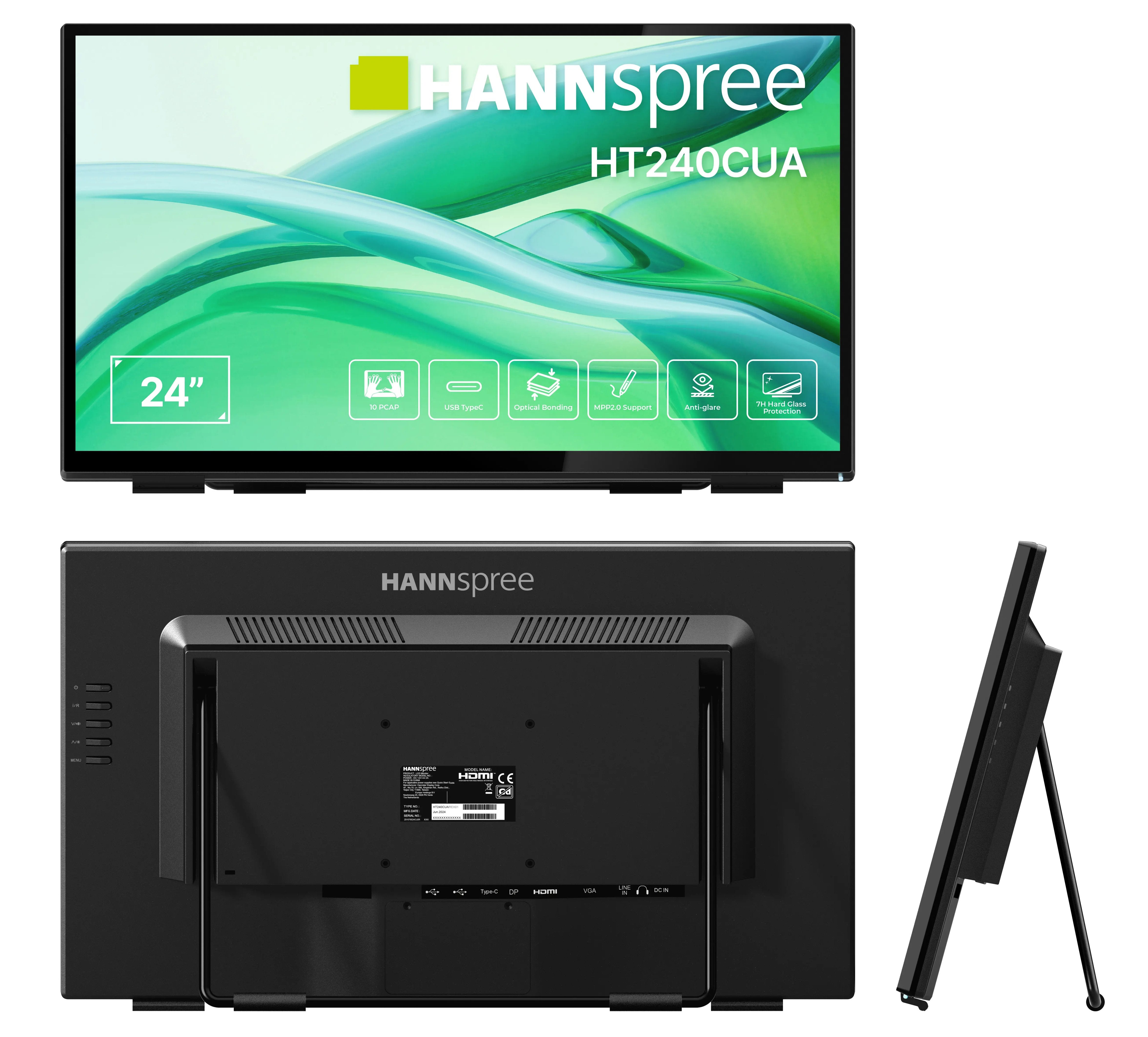EAN 4711404024719 - Hannspree HT240CUA pantalla para PC 60,5 cm (23.8") 1920 x 1080 Pixeles Full HD LED Pantalla táctil Negro imagen 13
