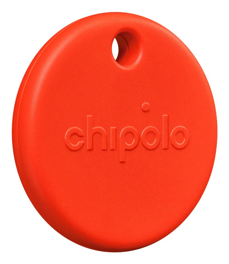 Chipolo Pop - Tracking Tag Compatible With Apple Find My On Iphone Or Find Hub On Android (Red)