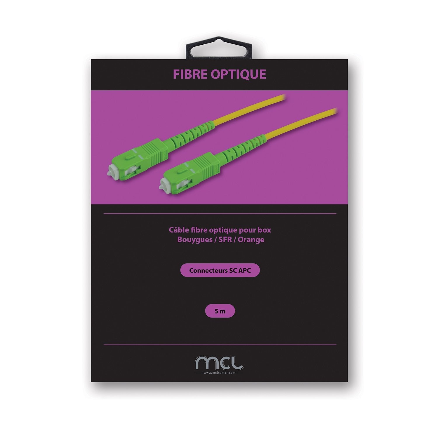Mcl Scapc/Scapc Monomode Simplex Optical Fiber - 5m