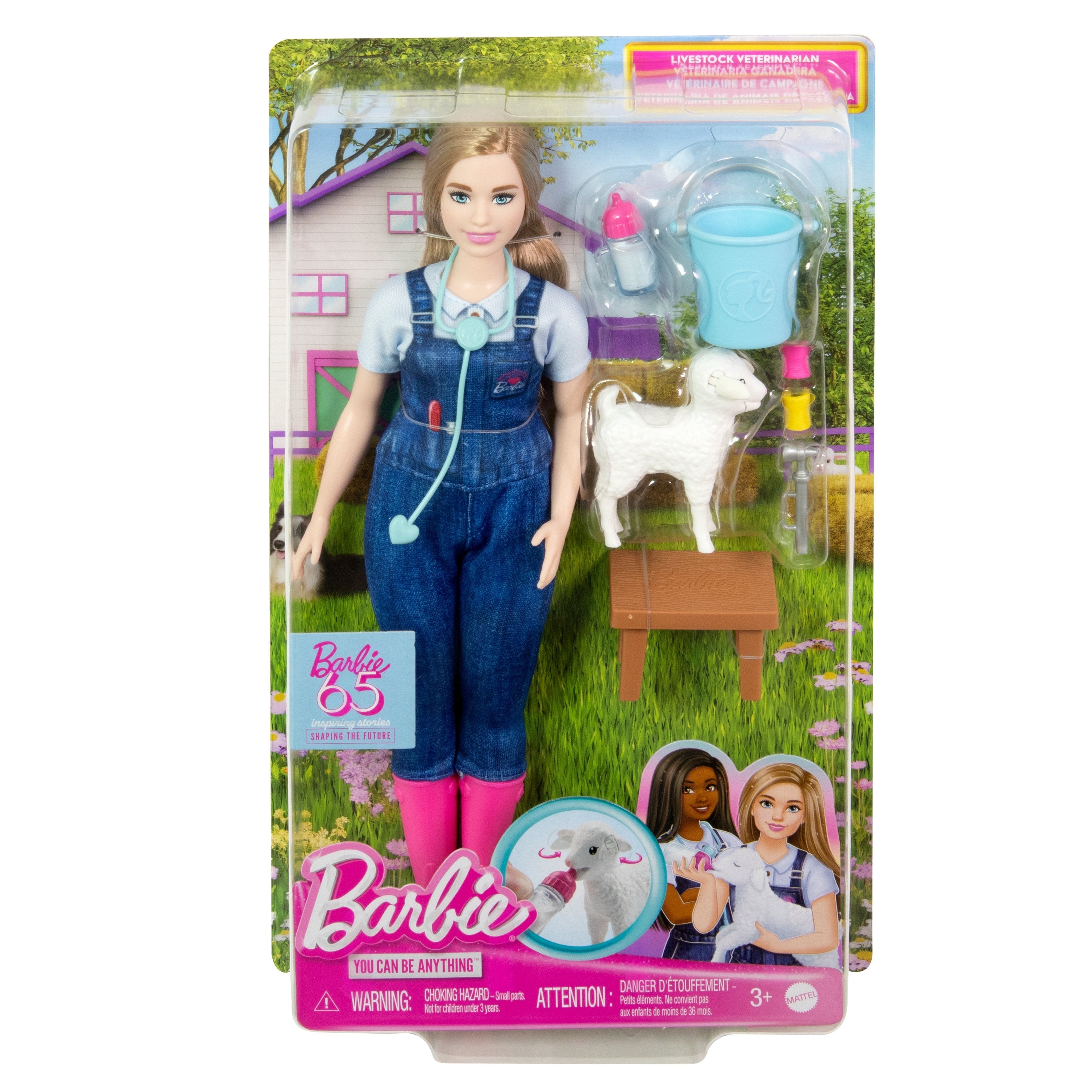 Figura Hrg42 Mattel Barbie Bauernhof-Tierärztin