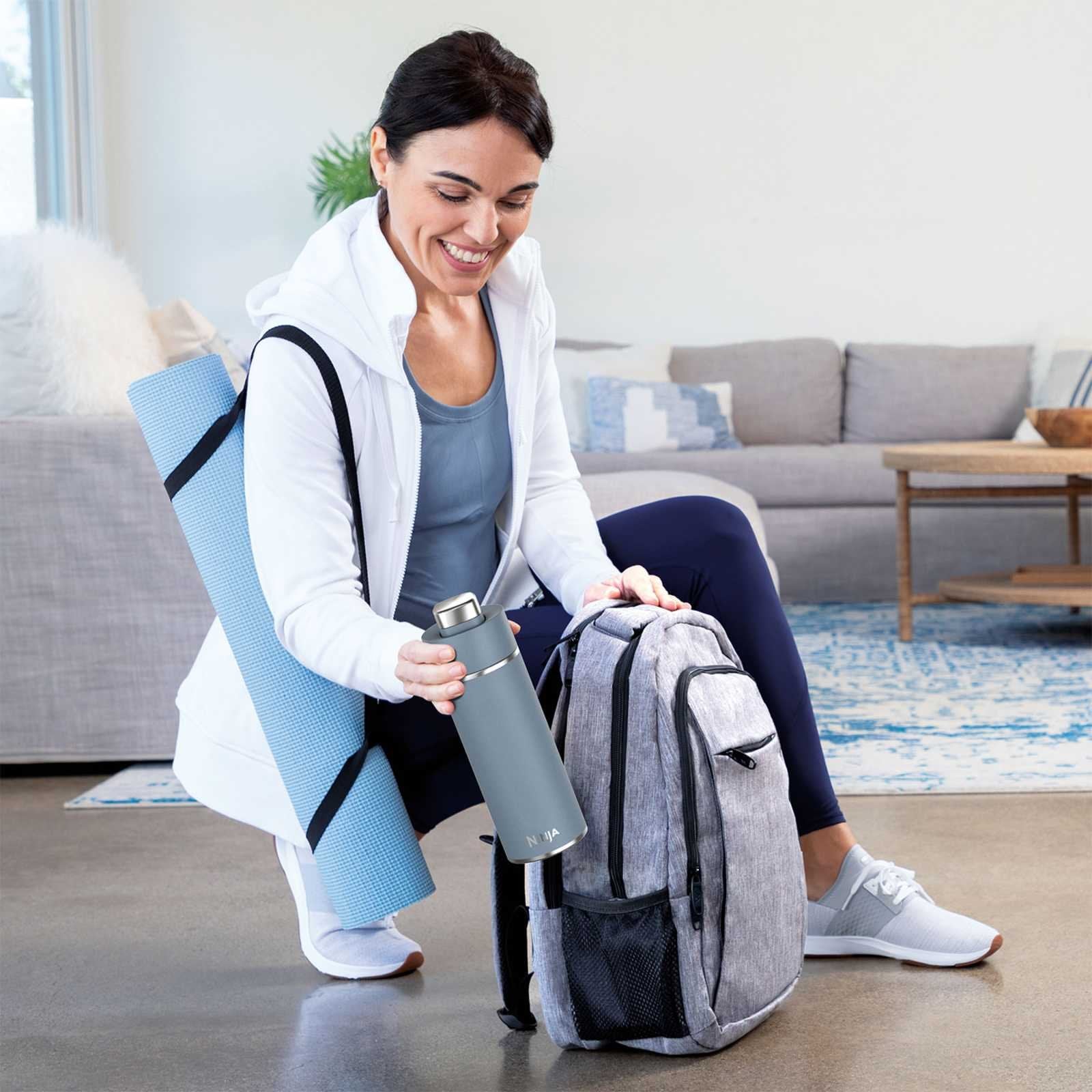 EAN 0622356293693 - Ninja Thirsti Uso diario, Fitness, Senderismo, Deportes 530 ml Plástico, Acero inoxidable Azul imagen 7