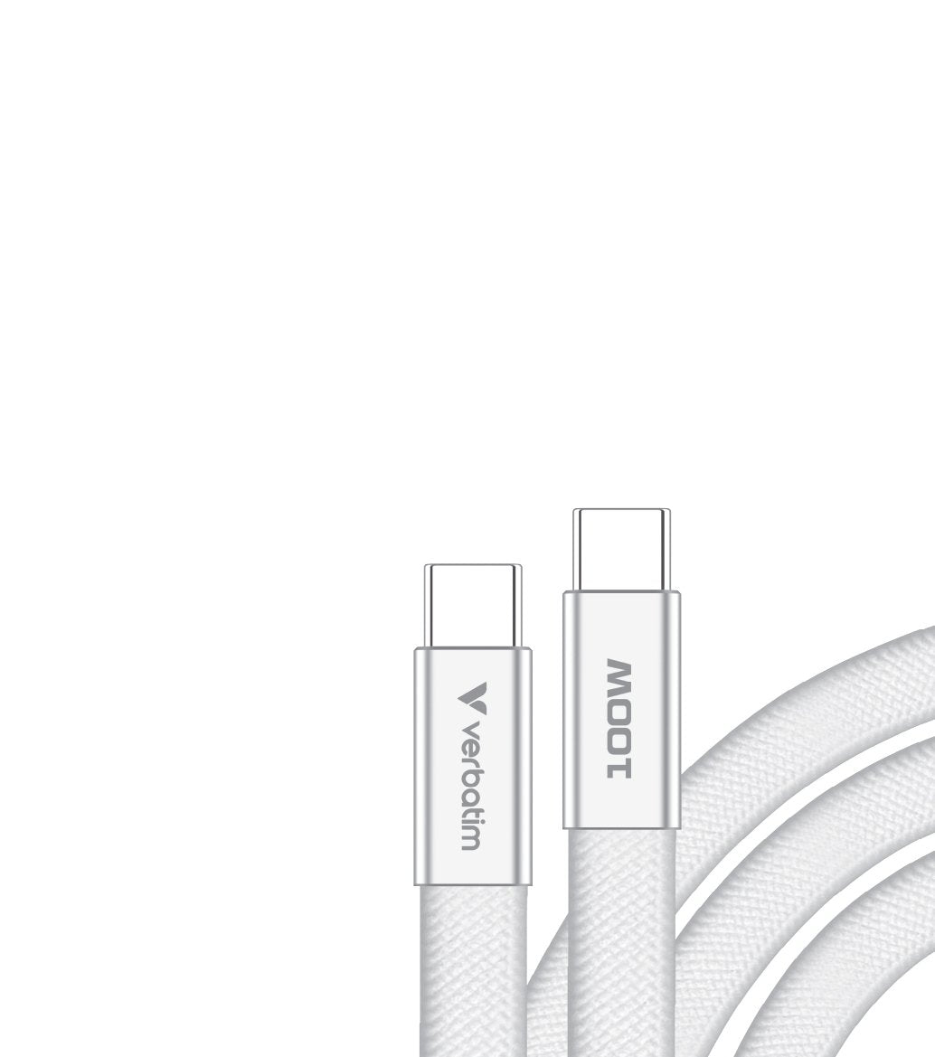 Verbatim Sync & Charge Usb-C To Usb-C 100w 120cm Blanco