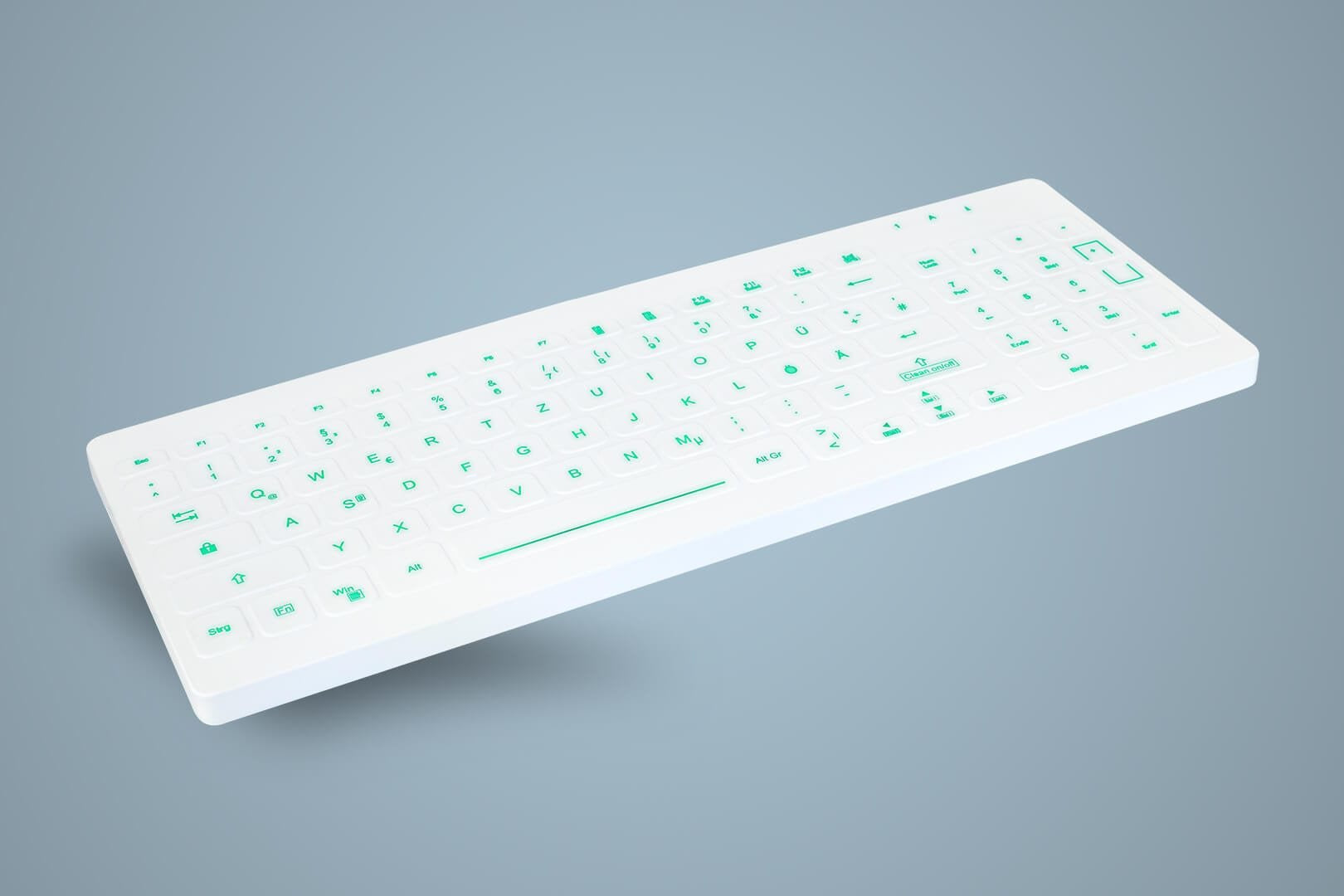 EAN 7061112573915 - Active Key AK-CB7012 teclado Médico USB Alemán Blanco imagen 2