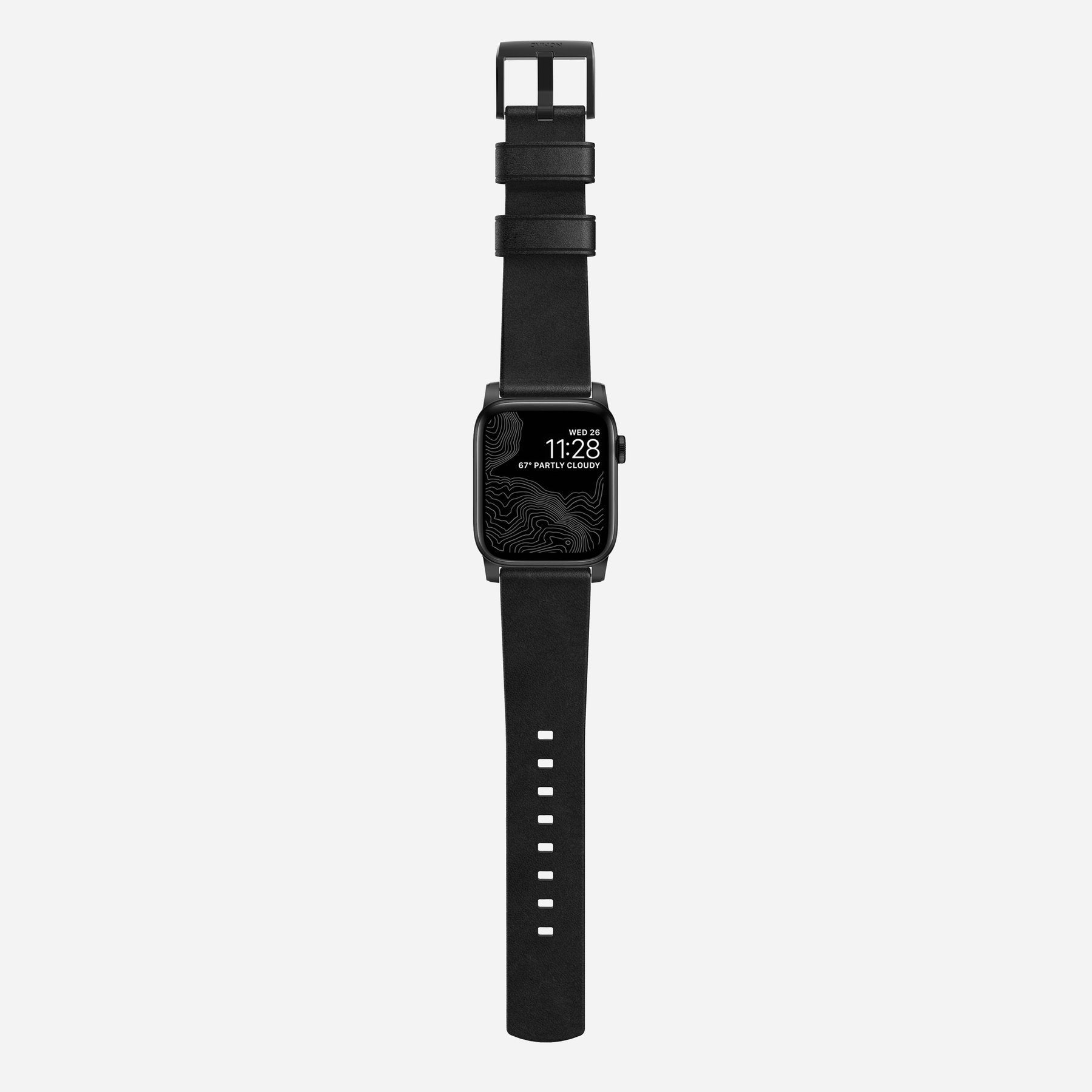 Nomad Strap Modern Lthr. Black Connect. Black 42/44/45/49mm