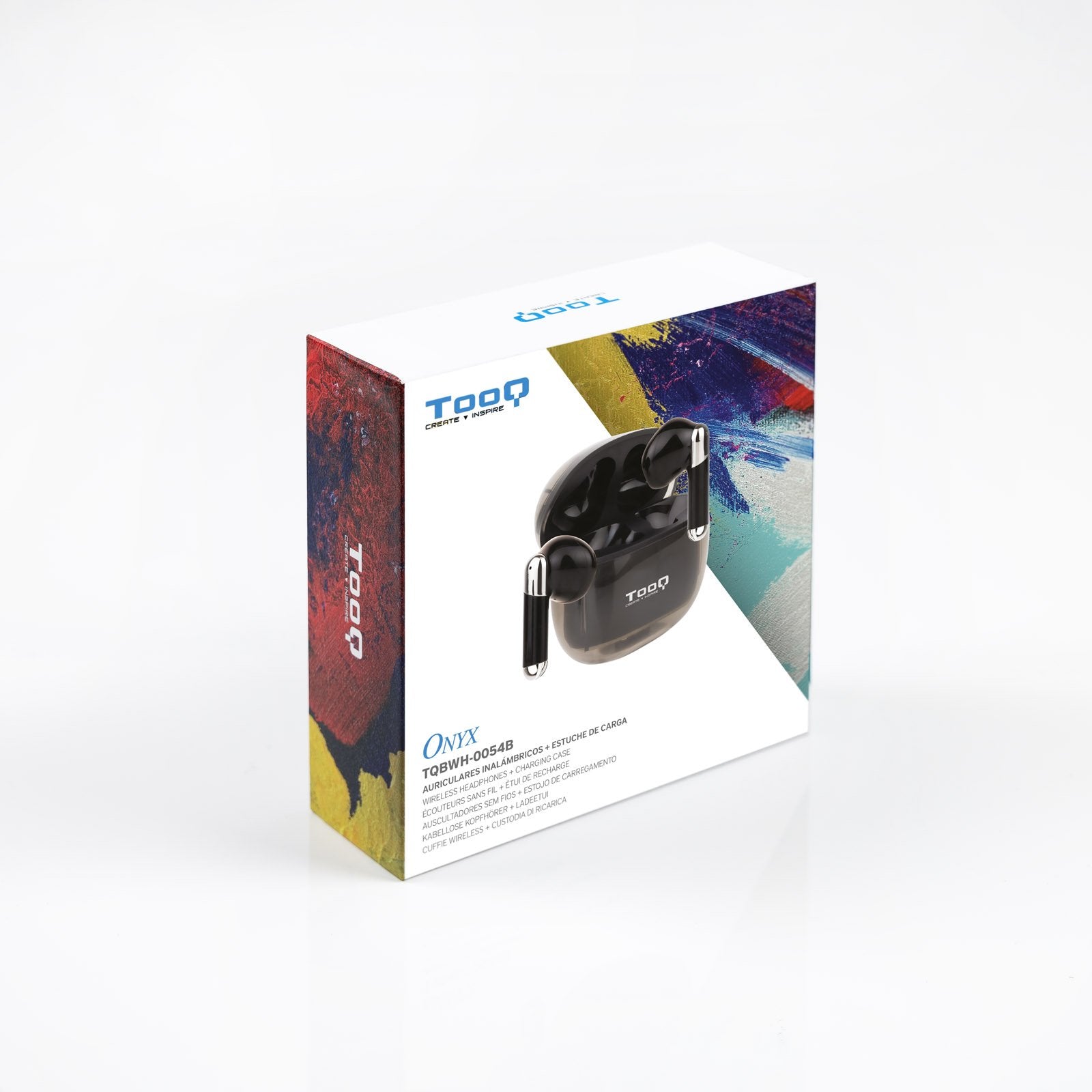 EAN 8433281014299 - TooQ Onyx Inalámbrico Dentro de oído Llamadas/Música Negro, Cromo imagen 2