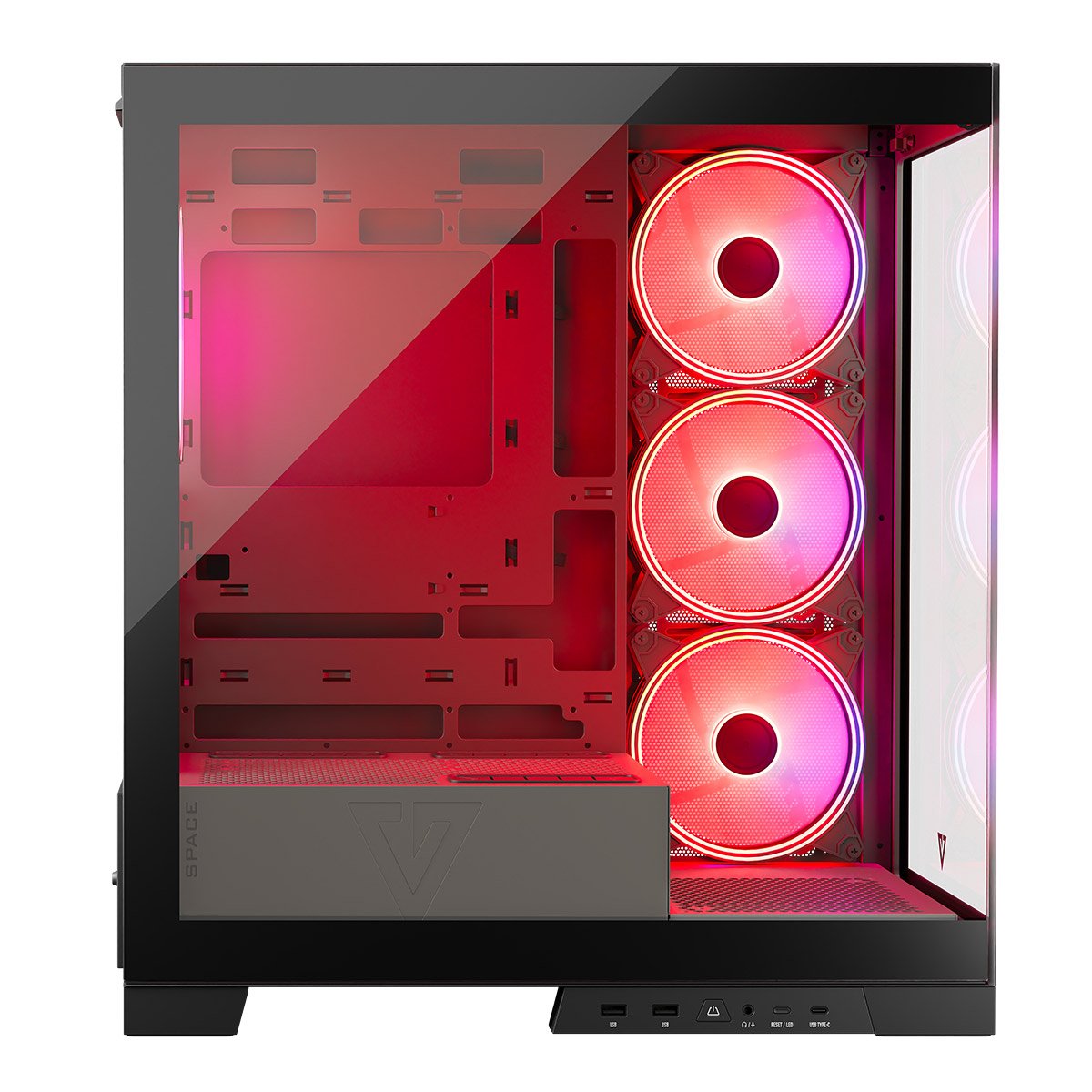 Caja Pc Modecom Volcano Space Apex Argb Midi Usb 3.0 X 2 Cype-C