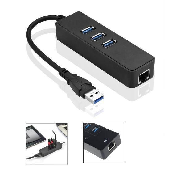 Microconnect Mc-Usb3.0hubweth Base Para Portátil Y Replicador De Puertos Usb 3.2 Gen 1 (3.1 Gen 1) Type-A Negro