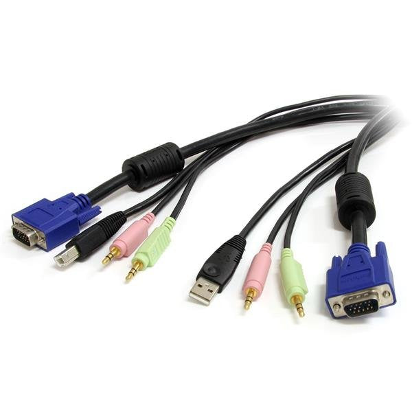 Startech Cable Kvm Audio Y Video 1,8m Todo En Uno