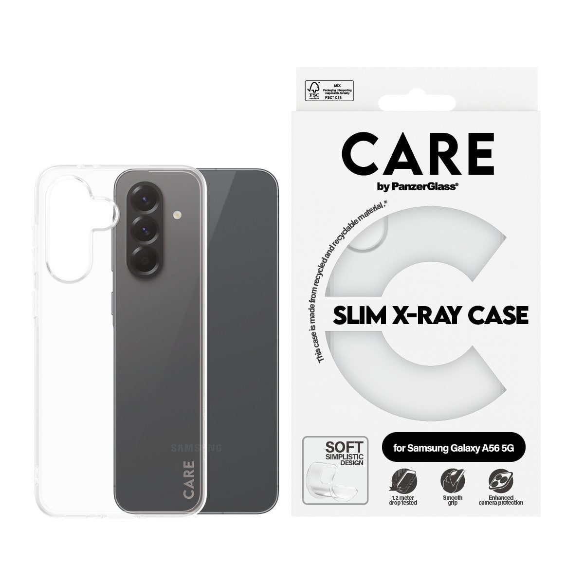 EAN 5715685016448 - PanzerGlass CARE™ by ® X-Ray Case Samsung Galaxy A56 5G funda para teléfono móvil Transparente imagen 2