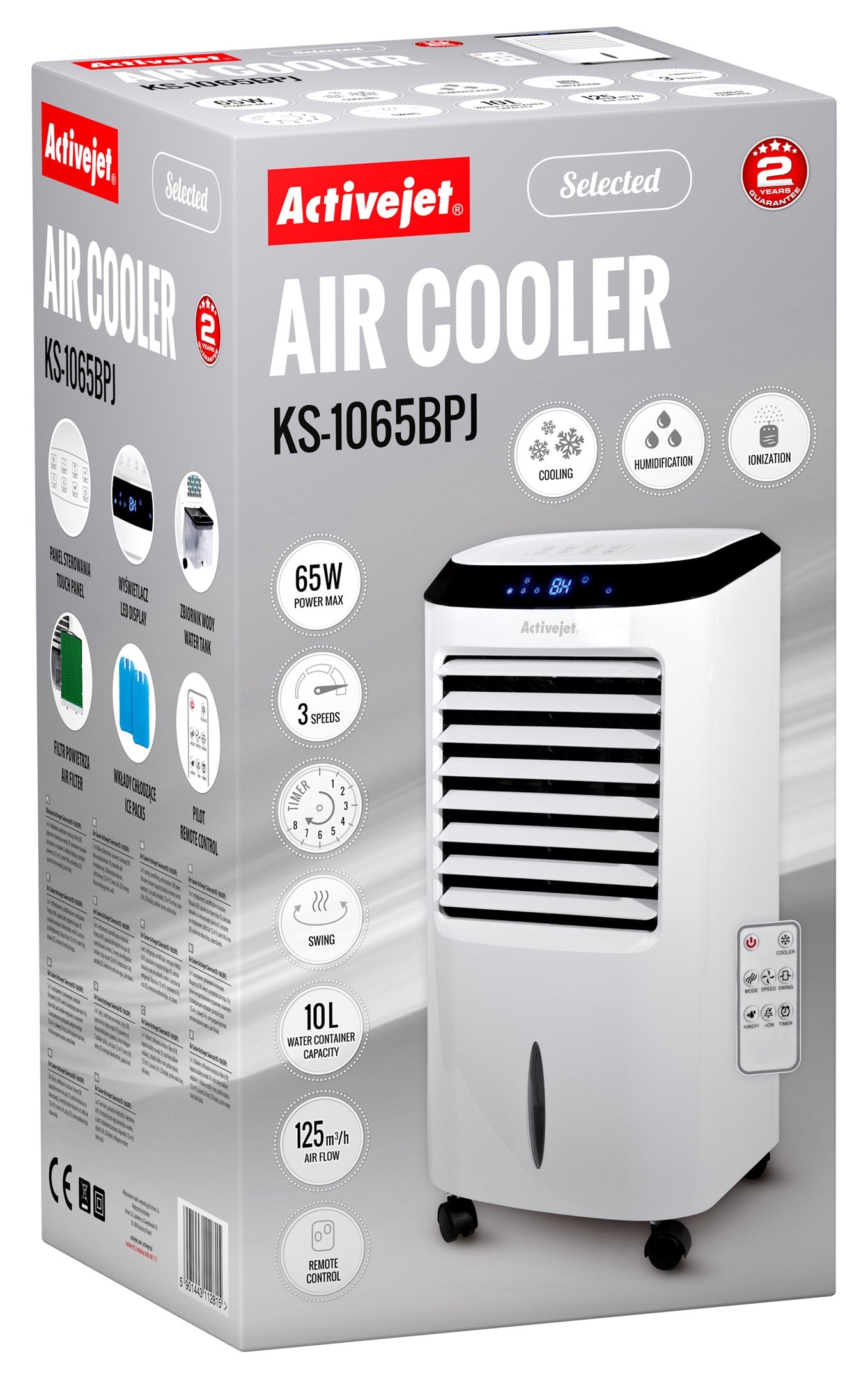EAN 5901443112815 - Activejet Selected KS-1065BPJ climatizador evaporativo Climatizador evaporativo portátil imagen 8