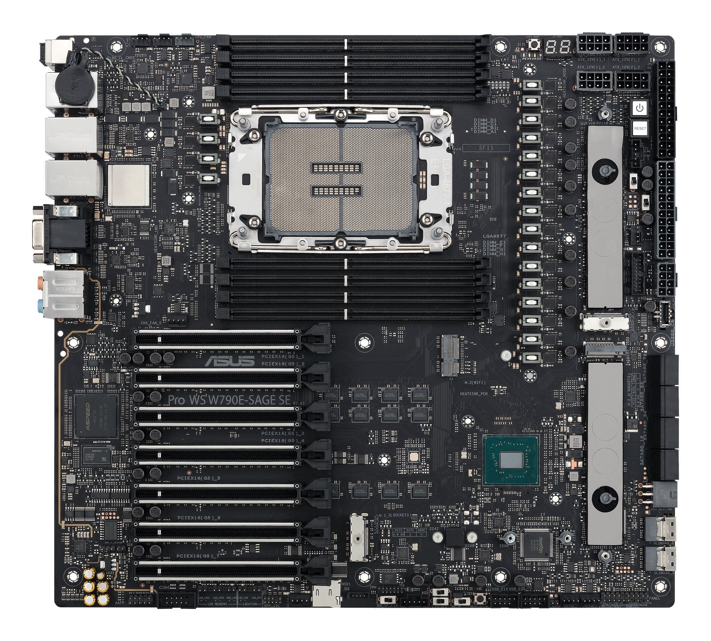 EAN 4711387123515 - ASUS PRO WS W790E-SAGE SE Intel W790 LGA 4677 (Socket E) EEB imagen 9