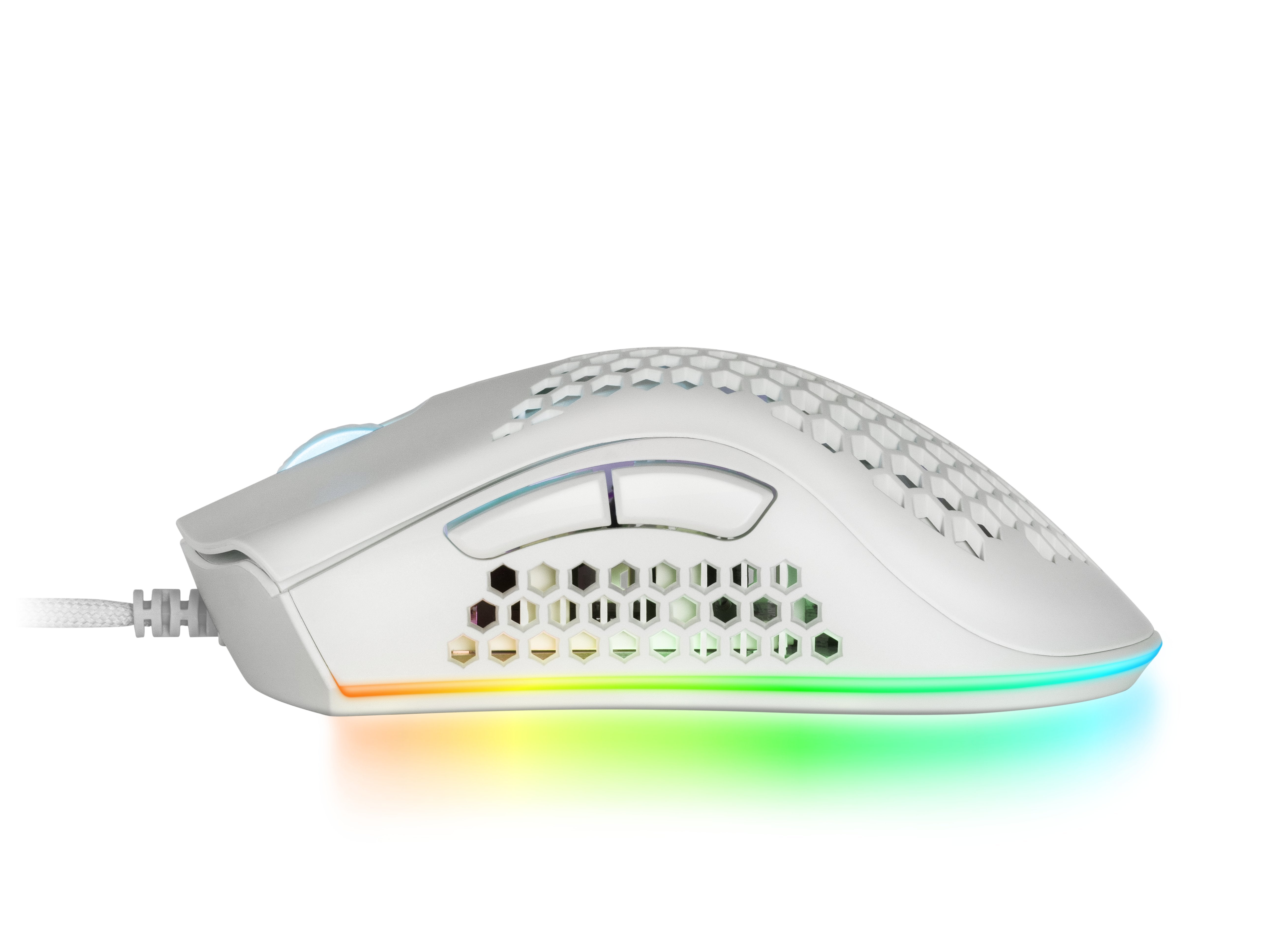 Raton Optico Mmex Rgb White Mars Gaming 32000dpi/Rgb Chroma/7 Botones/Software