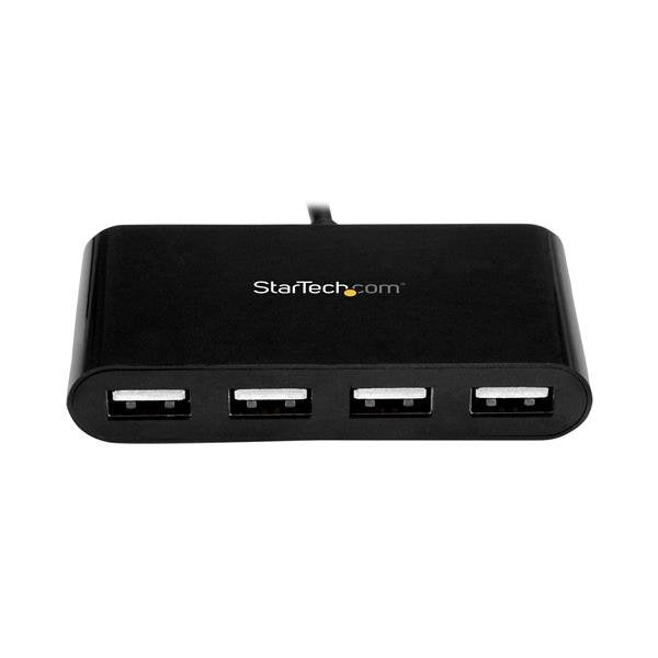 Startech Hub 4 Port Usb 2.0 Entrada Usb Tipo C Negro St4200minic