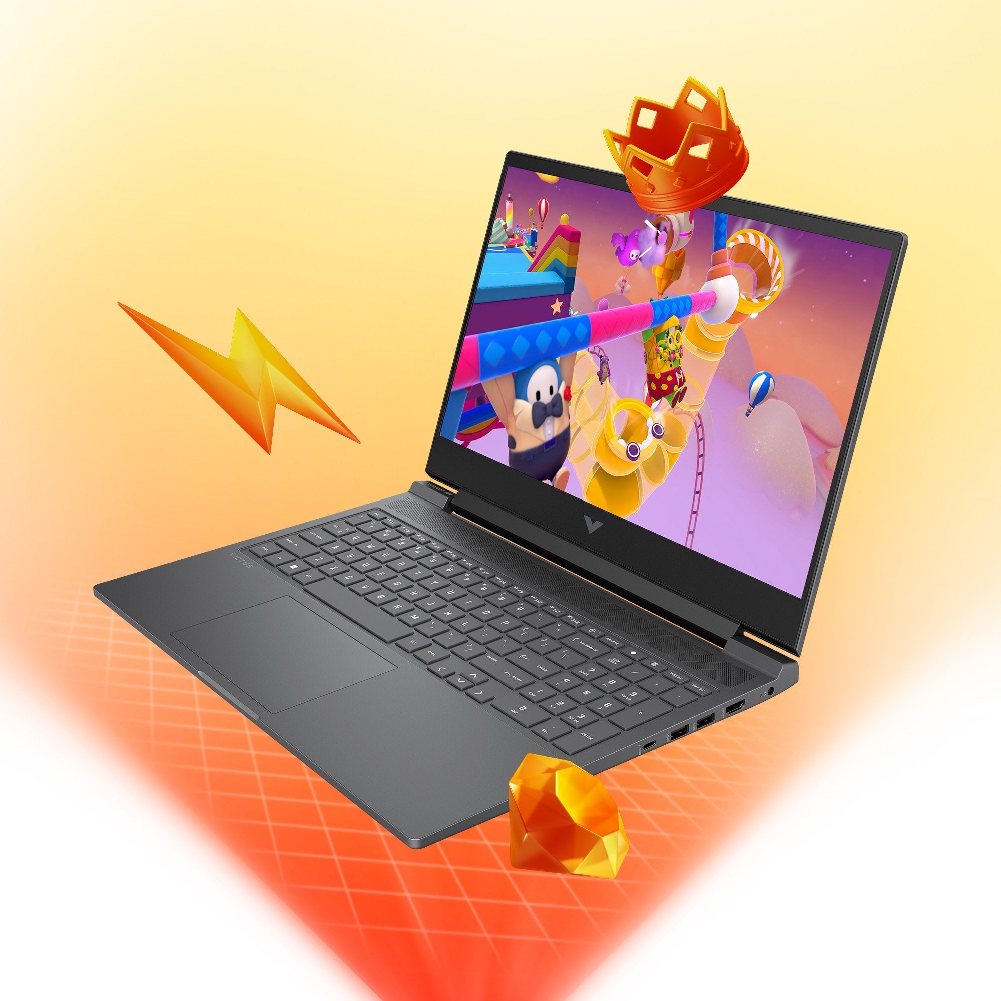 Portátil Victus Gaming 16 S0006ns 16.1" Ryzen 7 7840hs 16gb  512gb Ssd Nvidia Gforce Rtx4050 Freedos Plata Mica