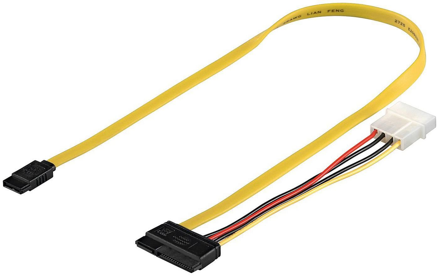 Microconnect Pi17147 Cable De Sata 0,5 M Sata 7-Pin Sata 7-Pin + 15-Pin Multicolor