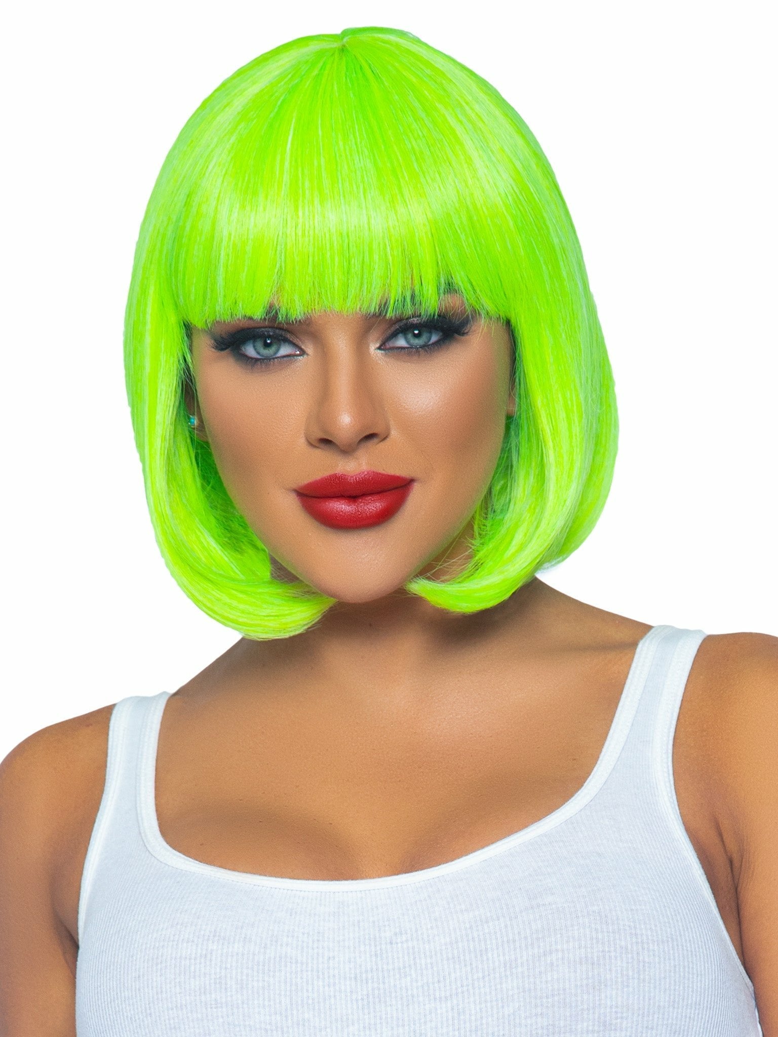 Leg Avenue - Peluca Bob Fluorescente Verde Neon
