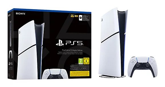 EAN 711719020837 - Sony PlayStation 5 Digital Edition 825 GB Wifi Negro, Blanco imagen 1
