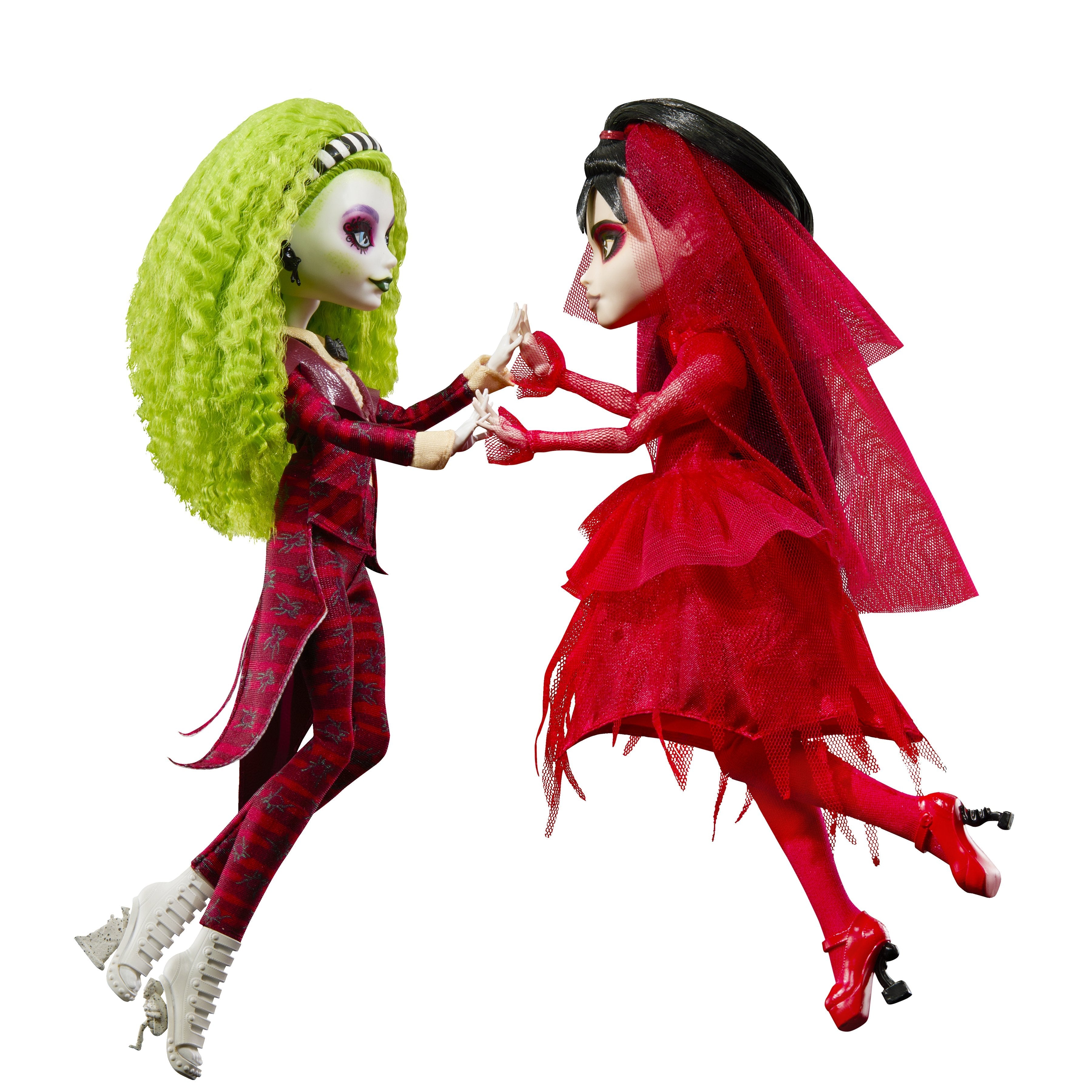 Set 2 Muñecas Beetlejuice Bitelchus Monster High Skullector