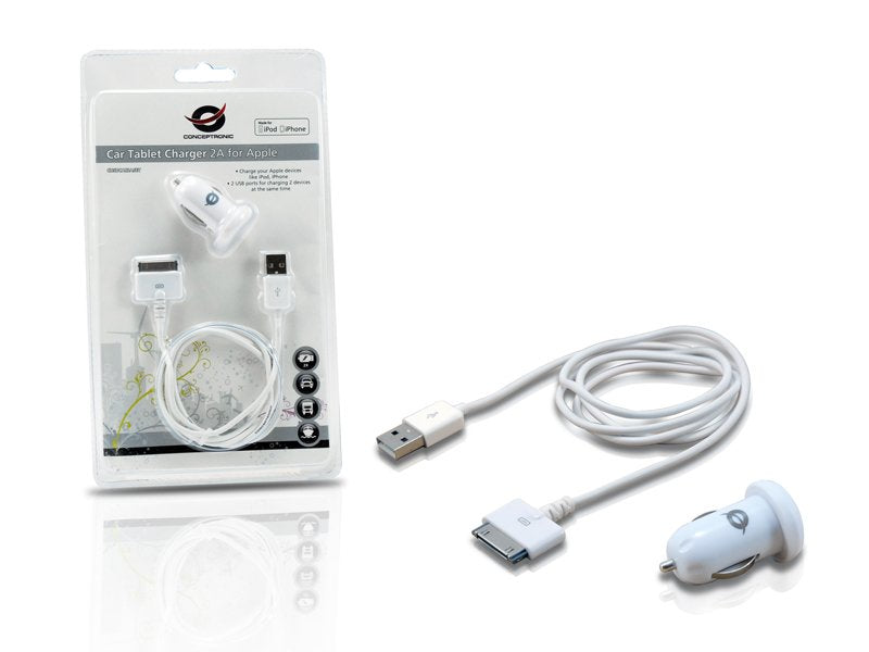 Conceptronic Kit Apple Cargador Para Coche