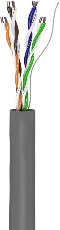 Goobay 68710 Cable De Red Cat 5e, U/Utp, Gris, 100m