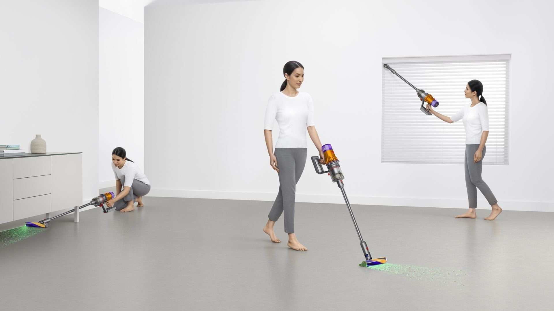 EAN 5025155088180 - Dyson V12 Detect Slim Absolute Aspiradora escoba 2 en 1 Batería Secar Sin bolsa 545 W Níquel, Amarillo imagen 8