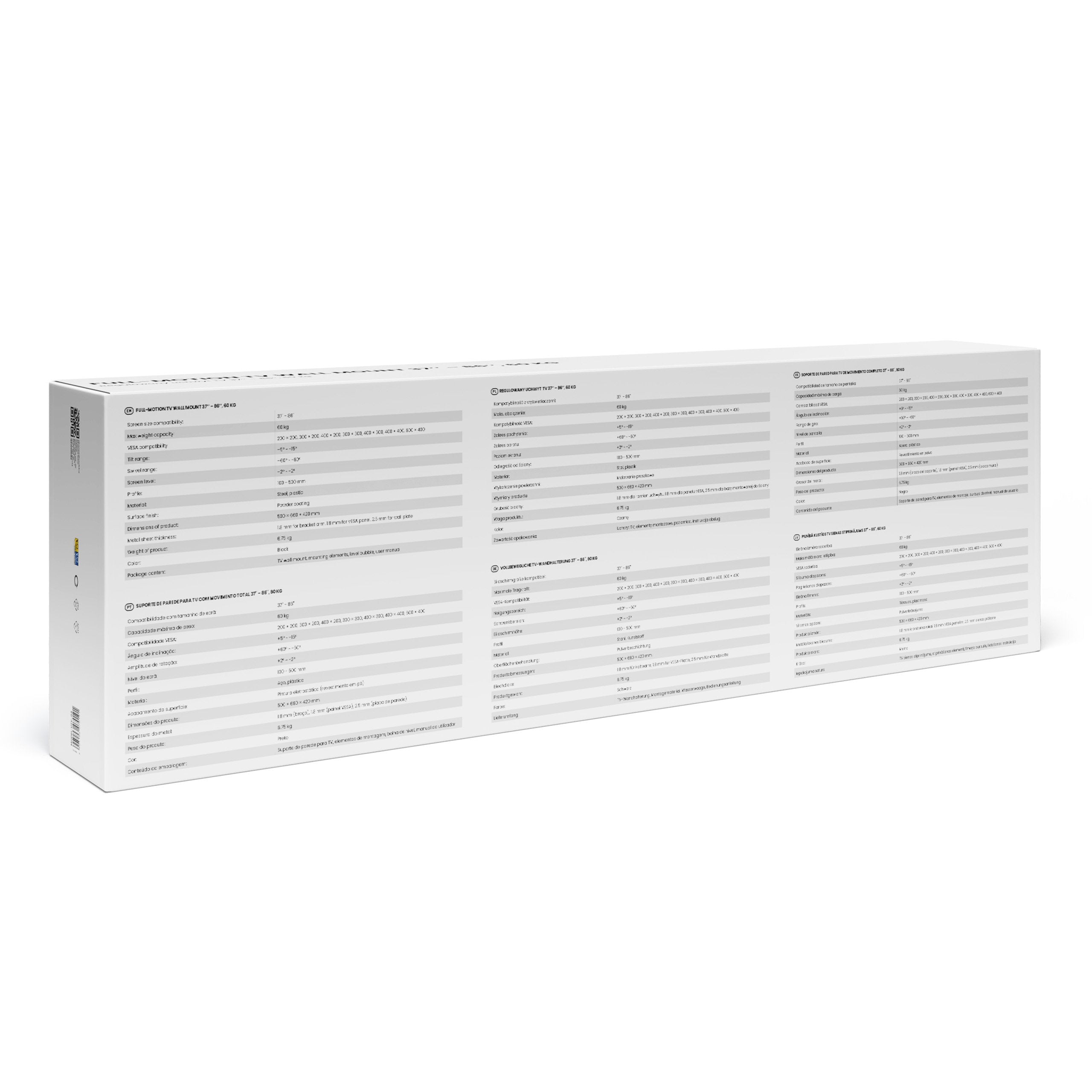 Savio Utv-04 Soporte Para Tv 2,18 M (86") Negro