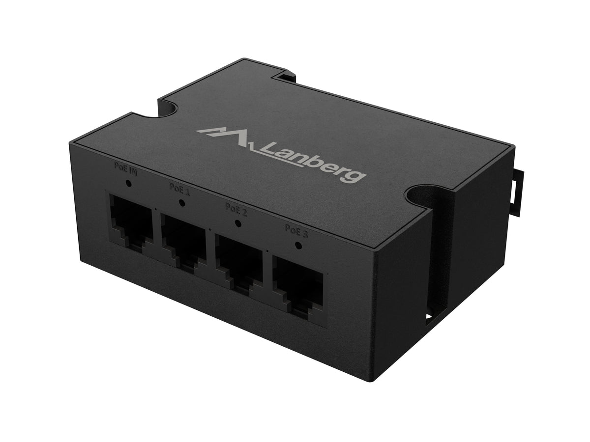 EAN 5901969447286 - Lanberg DIN-FE4-AT-30W adaptador e inyector de PoE Ethernet rápido imagen 1