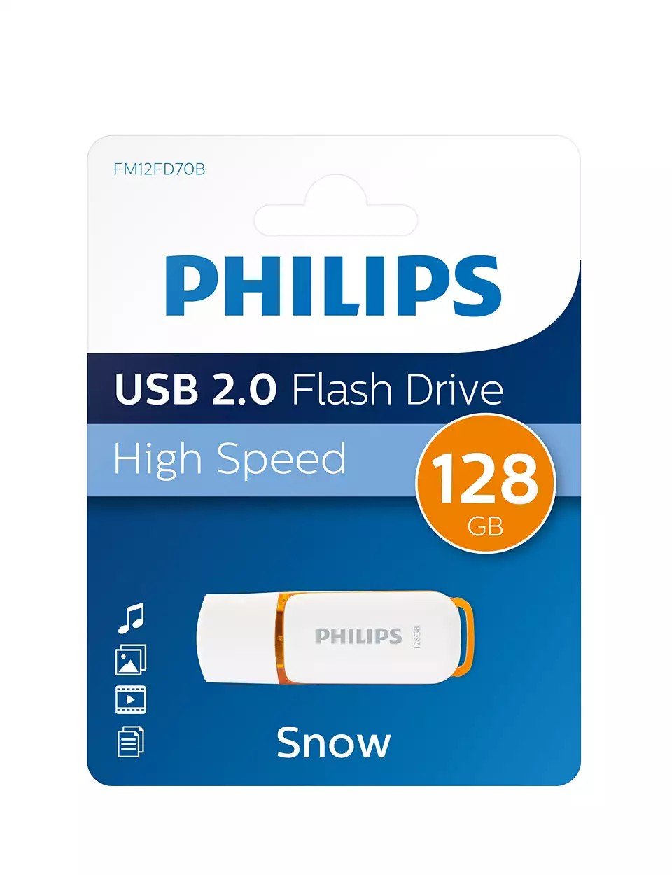 EAN 8719274668053 - Philips FM12FD70B unidad flash USB 128 GB USB tipo A 2.0 Blanco imagen 5