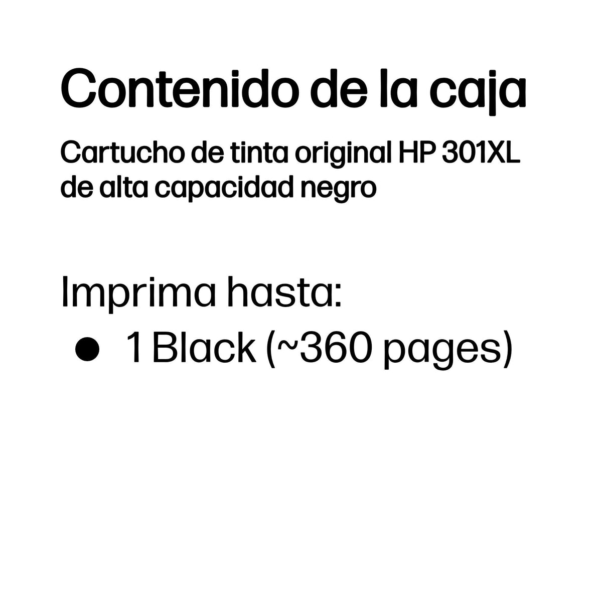 EAN 0199764693068 - HP 301XL High Yield Black Original Ink Cartridge cartucho de tinta 1 pieza(s) Alto rendimiento (XL) imagen 3