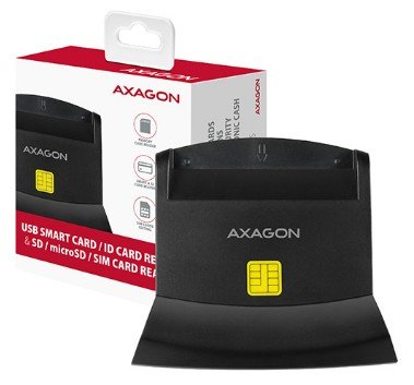 EAN 8595247904300 - Axagon CRE-SM2 lector de tarjeta inteligente Interior USB USB 2.0 Negro imagen 2