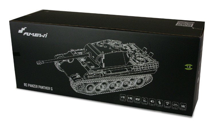 Amewi 23105 Modelo Controlado Por Radio Tanque Motor Eléctrico 1:16