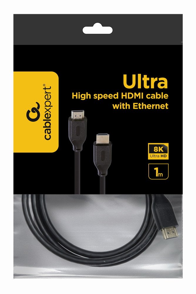 Gembird Cc-Hdmi8k-1m Cable Hdmi De Ultra Alta Velocidad Con Ethernet, Serie Selecta 8k, 1 M
