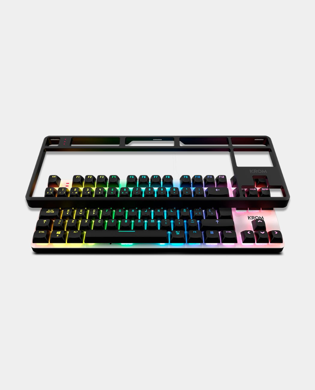 EAN 8436587975165 - Krom NXKROMKERNELPROSP teclado Juego USB + RF Wireless + Bluetooth QWERTY Español Negro, Blanco imagen 3