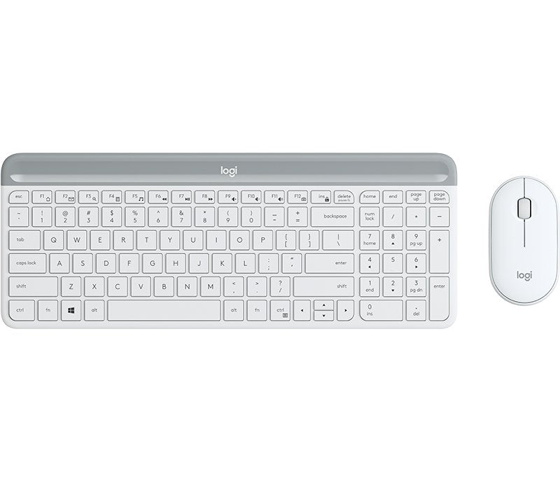 Teclado Y Raton Logitech Mk470 Slim Wireless Blanco Hueso No/Da/Swe/Fi