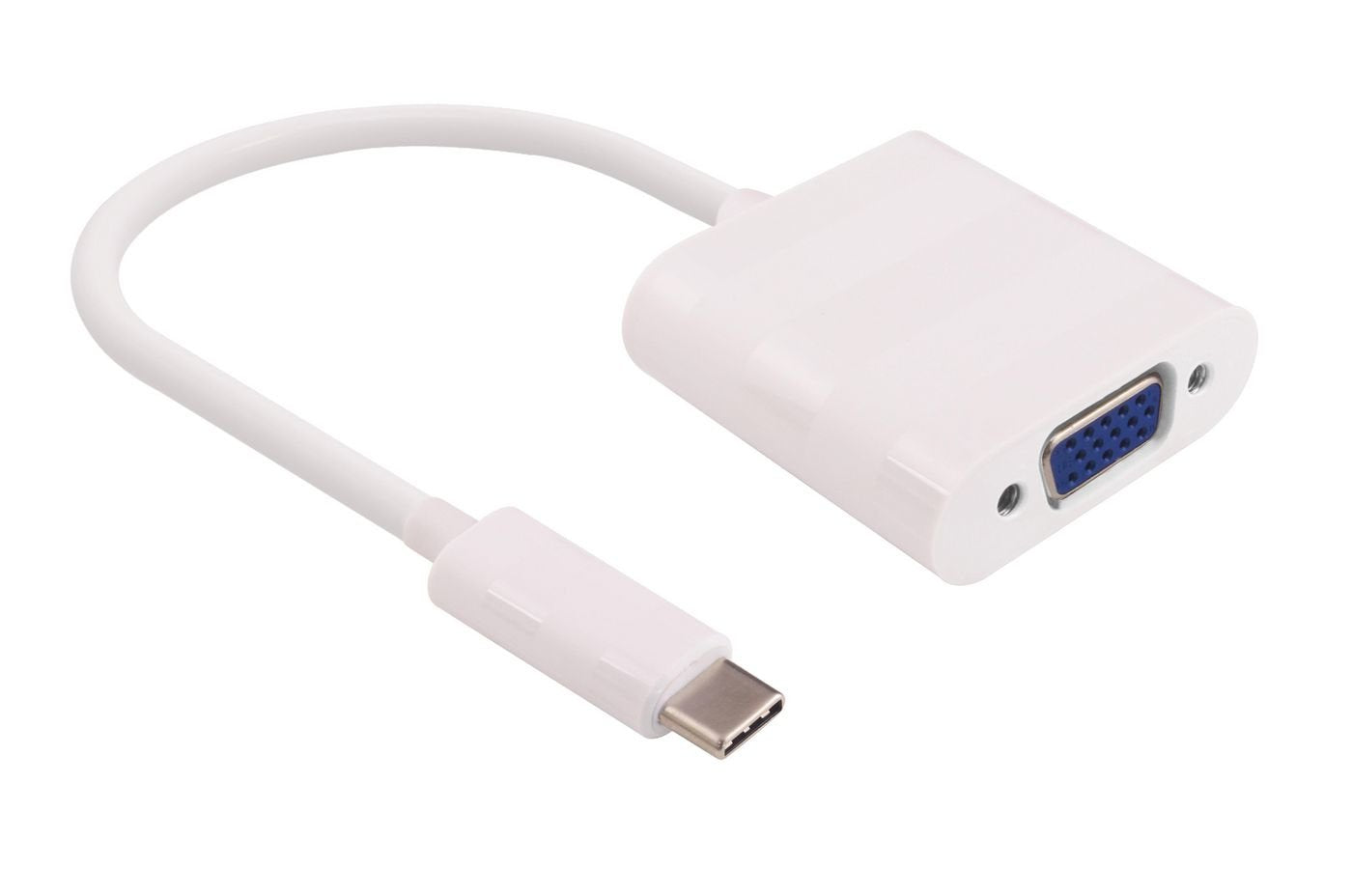 Microconnect 0.2m Usb C - D-Sub Adaptador Gráfico Usb Blanco