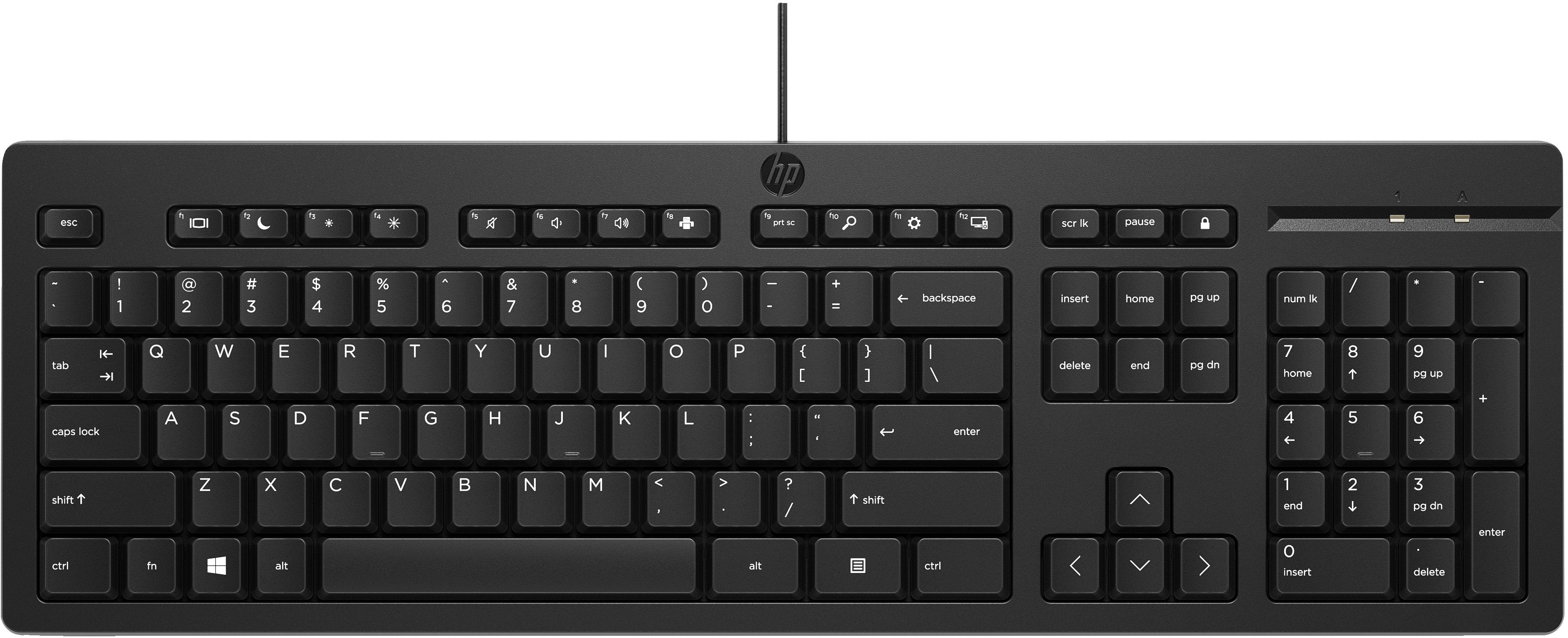 EAN 0198701843597 - HP 125 Wired Keyboard teclado Oficina USB Negro imagen 1