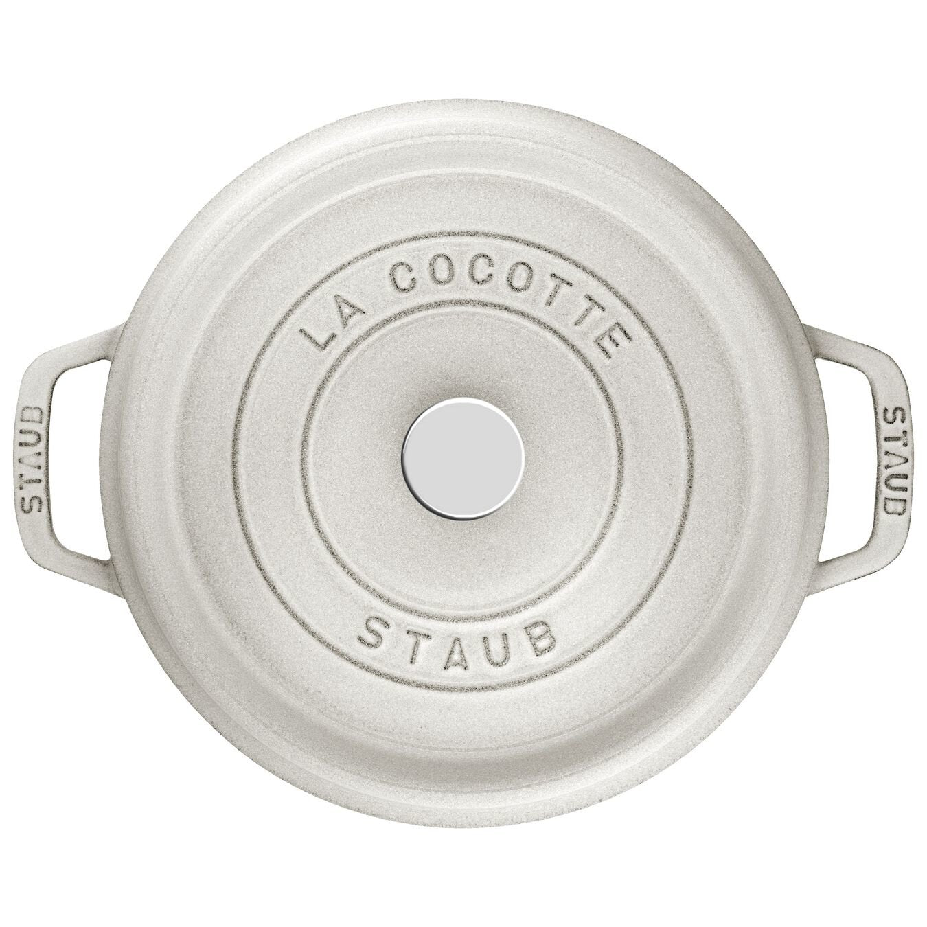 Staub La Cocotte 26cm Rund, Weisser Trüffel, Gusseisen