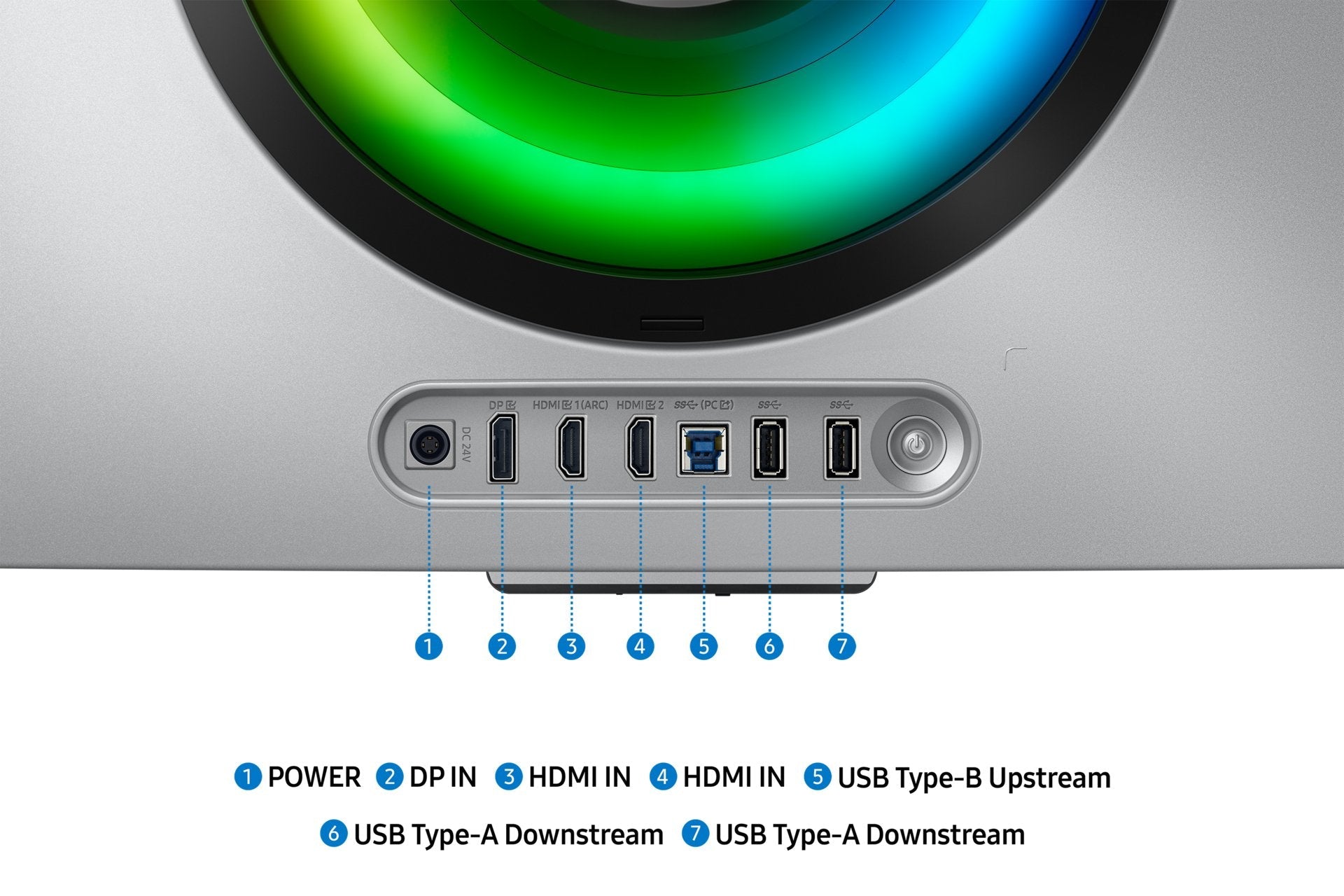 Monitor Gaming Ultrapanorámico Curvo Samsung G8 Odyssey Oled S34dg850su 34' Wqhd 0.03ms 175hz Multimedia Regulable En Altura Plata
