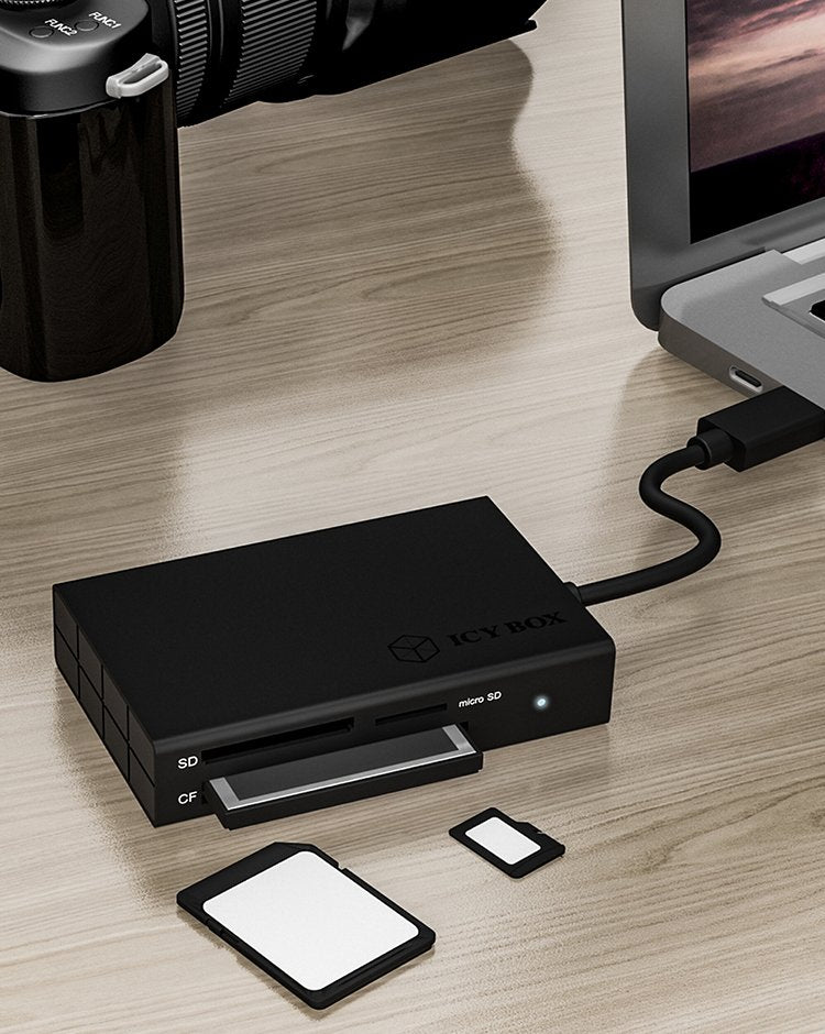 EAN 4250078167051 - ICY BOX IB-CR401-C3 lector de tarjeta USB 3.2 Gen 1 (3.1 Gen 1) Type-C Negro imagen 6