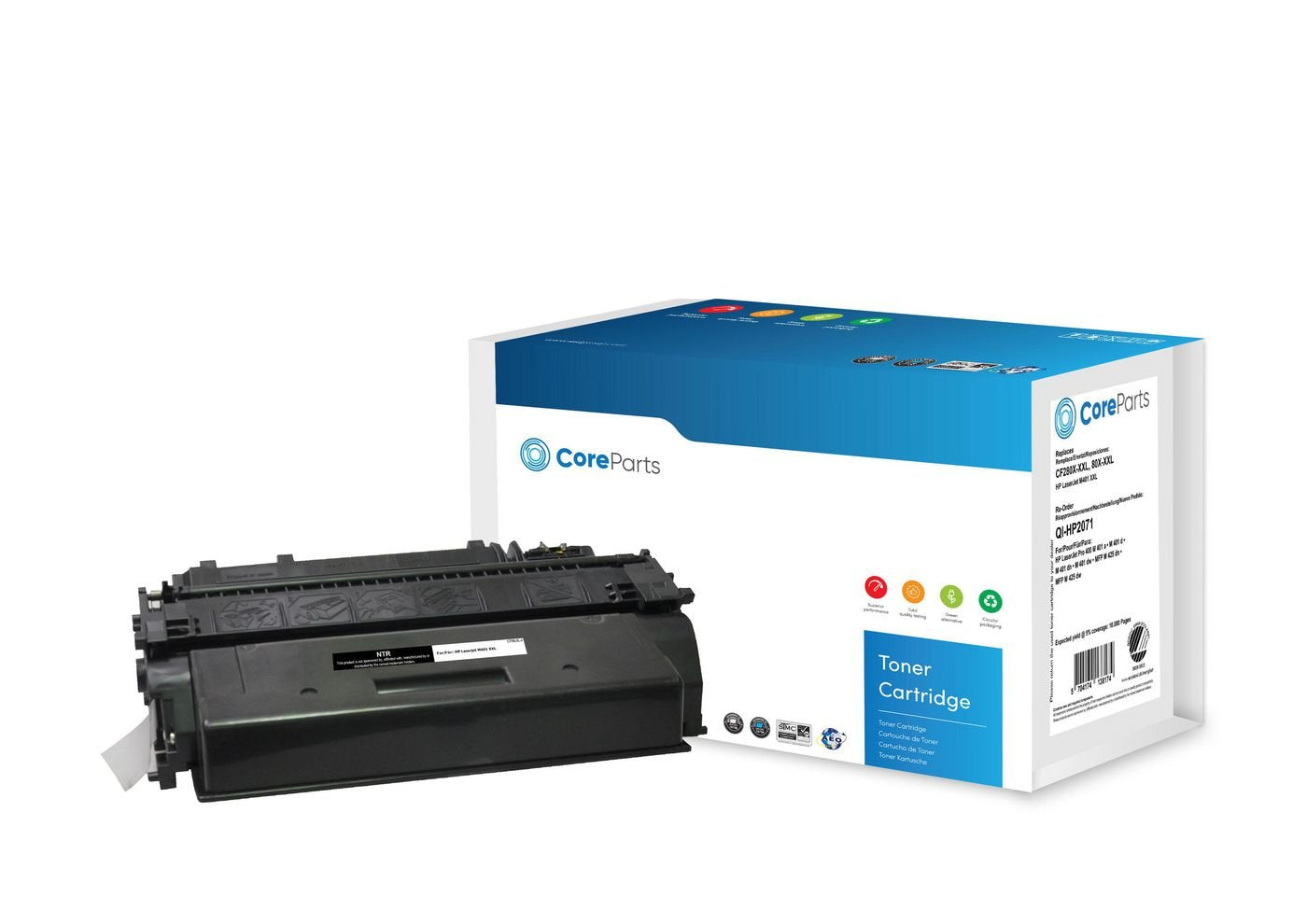 EAN 5704174138174 - CoreParts QI-HP2071 cartucho de tóner 1 pieza(s) Compatible Negro imagen 1