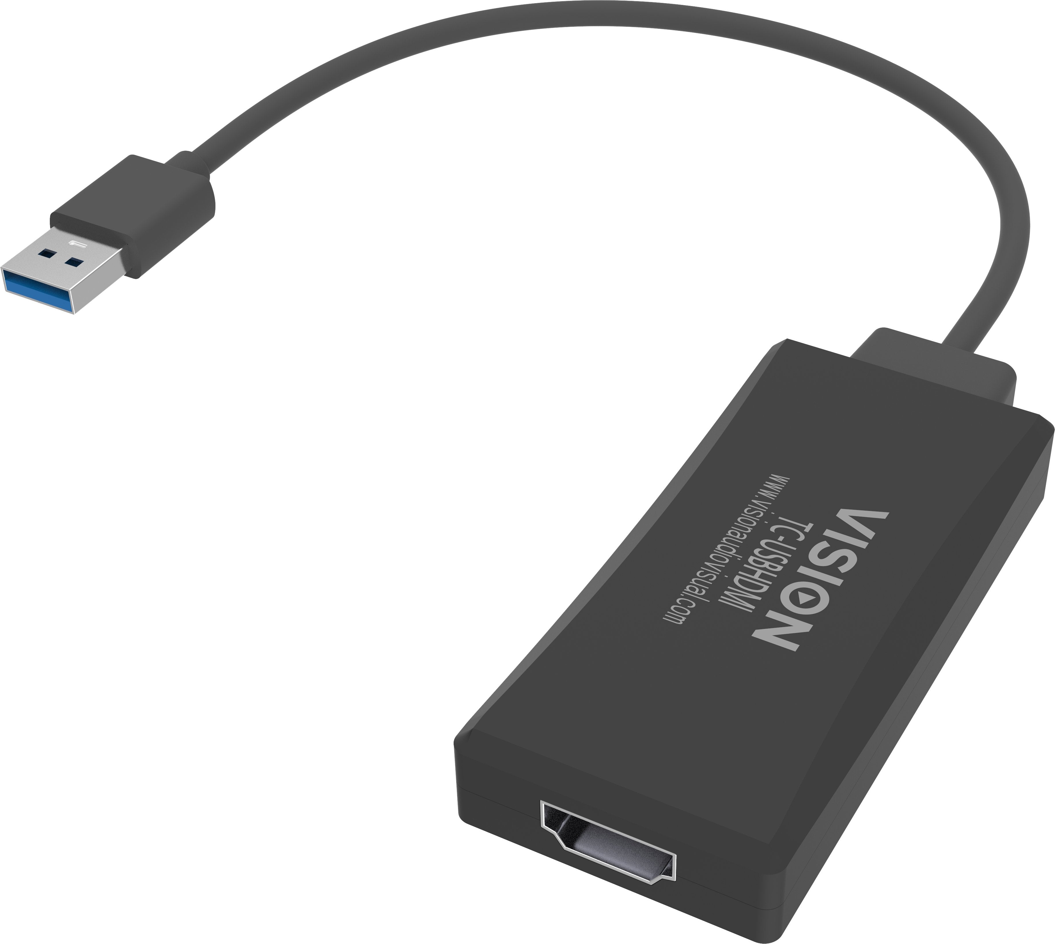 EAN 4322270000006 - Vision TC-USBHDMI Adaptador gráfico USB 1920 x 1080 Pixeles Negro imagen 1