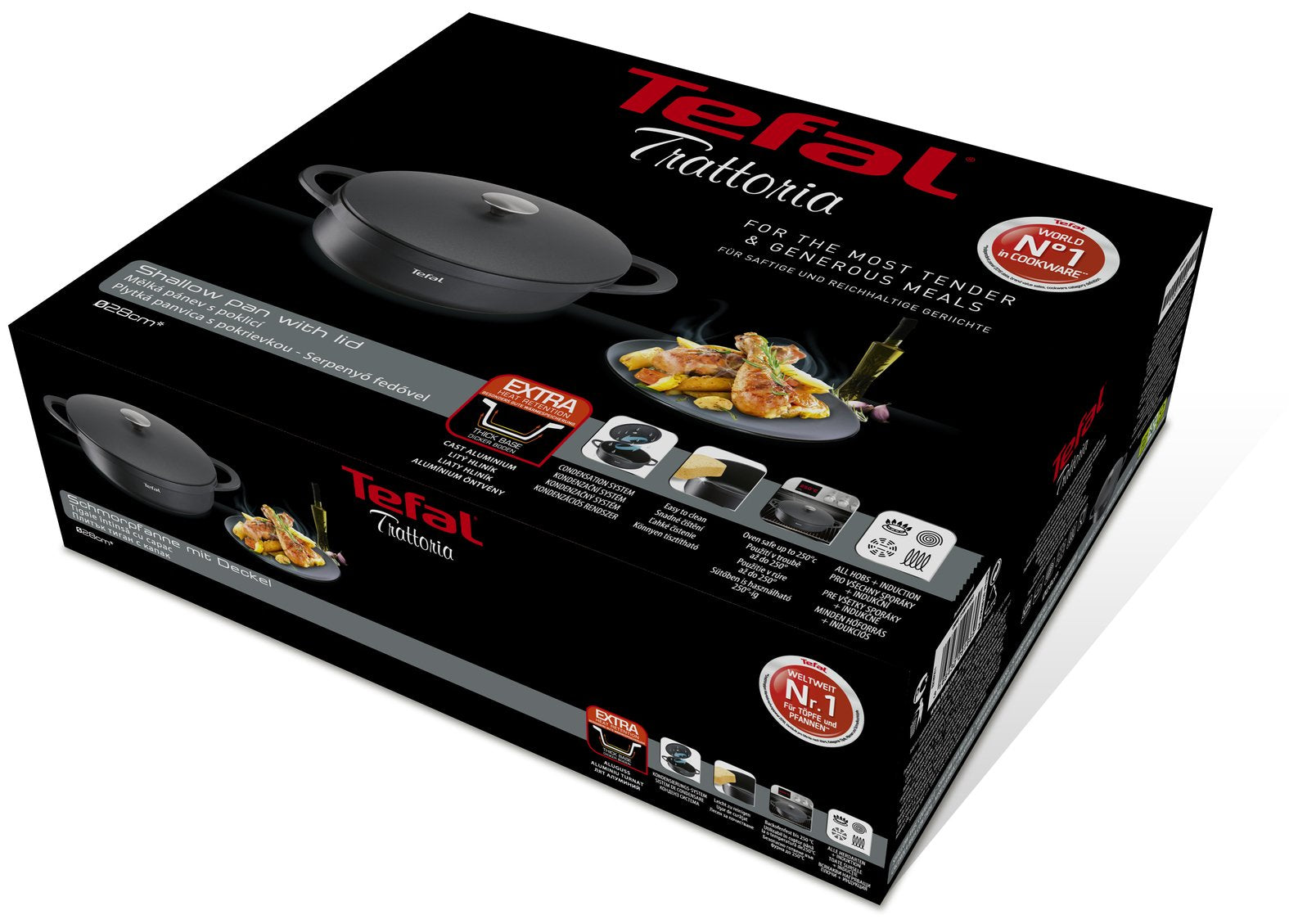 Tefal Sartén Con Tapa, Ø 28cm E21872
